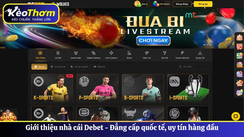 Giới thiệu nhà cái Debet - Đẳng cấp quốc tế, uy tín hàng đầu