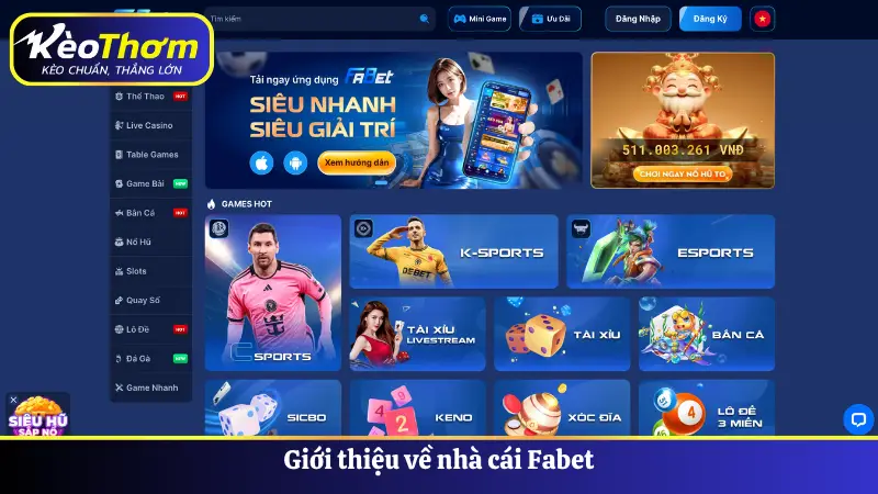 Giới thiệu về nhà cái Fabet