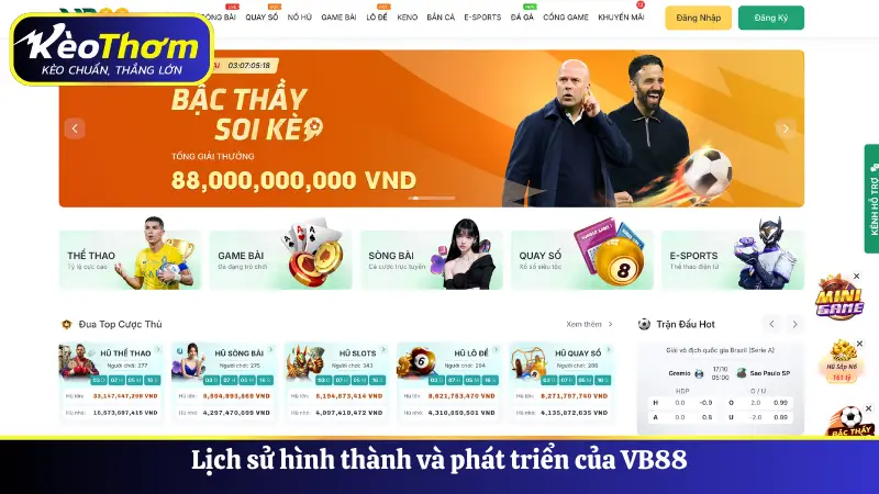 Lịch sử hình thành và phát triển của VB88