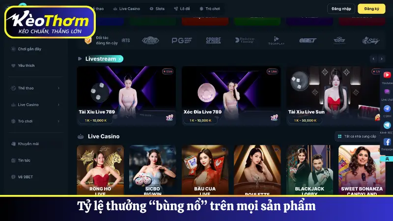 Tỷ lệ thưởng “bùng nổ” trên mọi sản phẩm